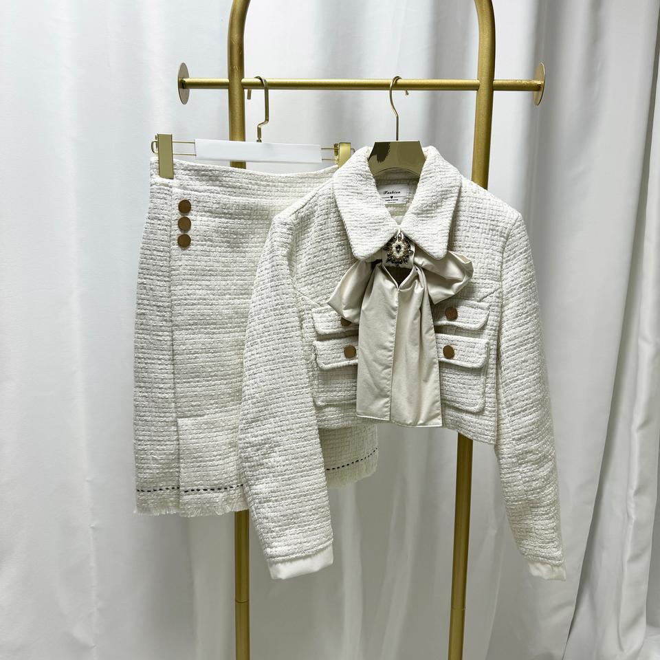 트위드 투피스 세트