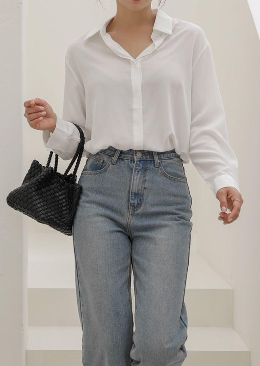 새상품)아이보리셔츠