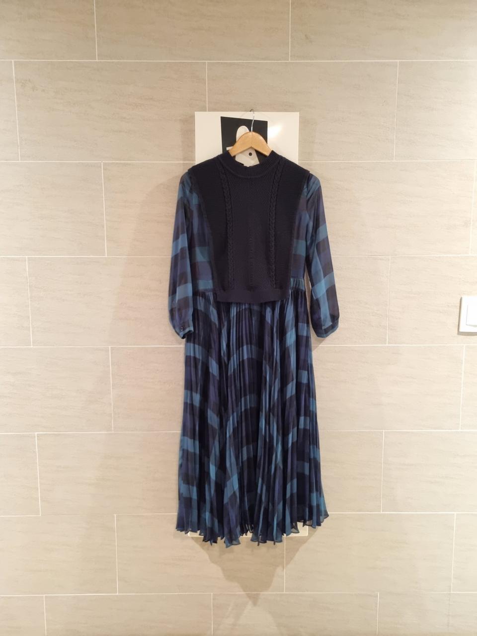 주름핏라인과 어울린~ 쉐타조끼원핏