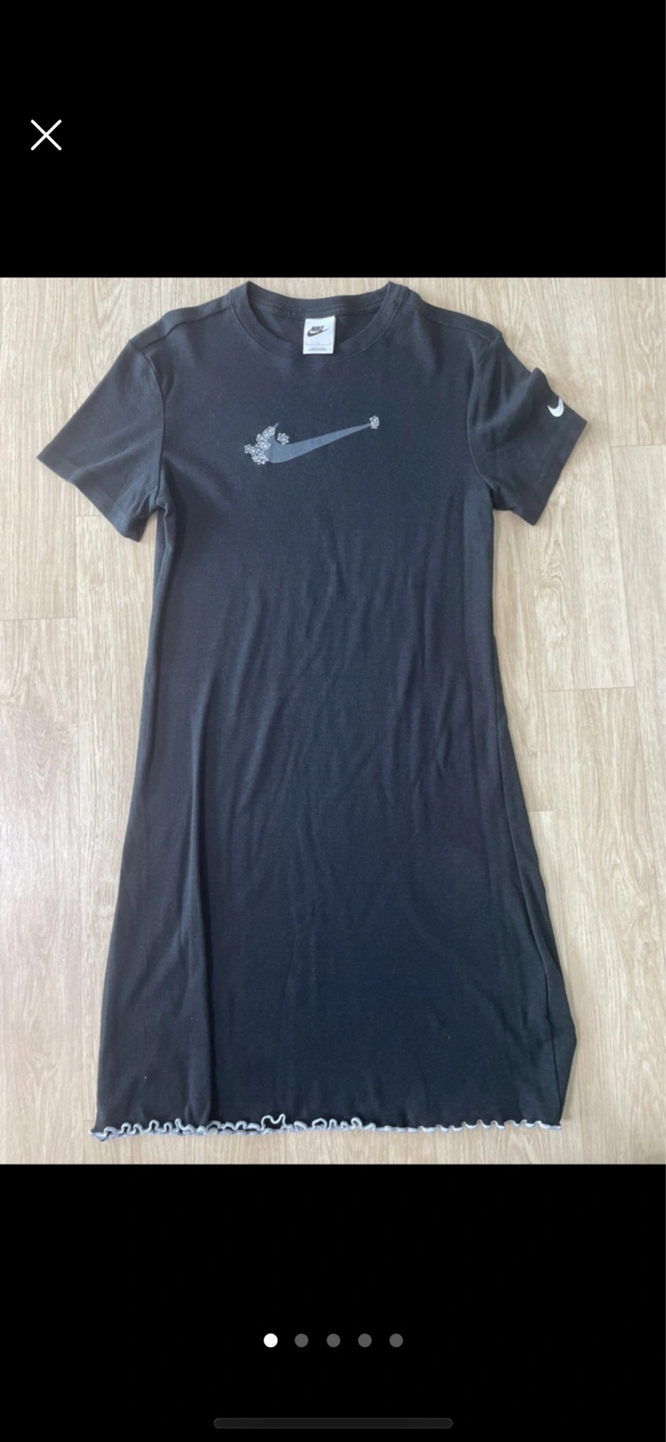 나이키 면 블랙 원피스 (L)
