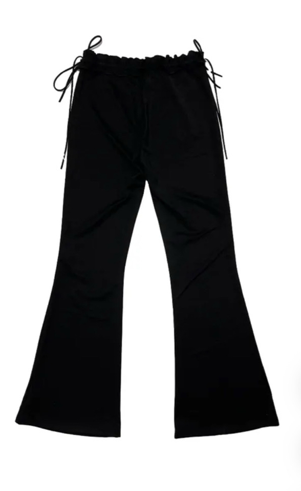 하몽마켓) 에이블리 로우 프릴 부츠컷 롱 팬치 바지