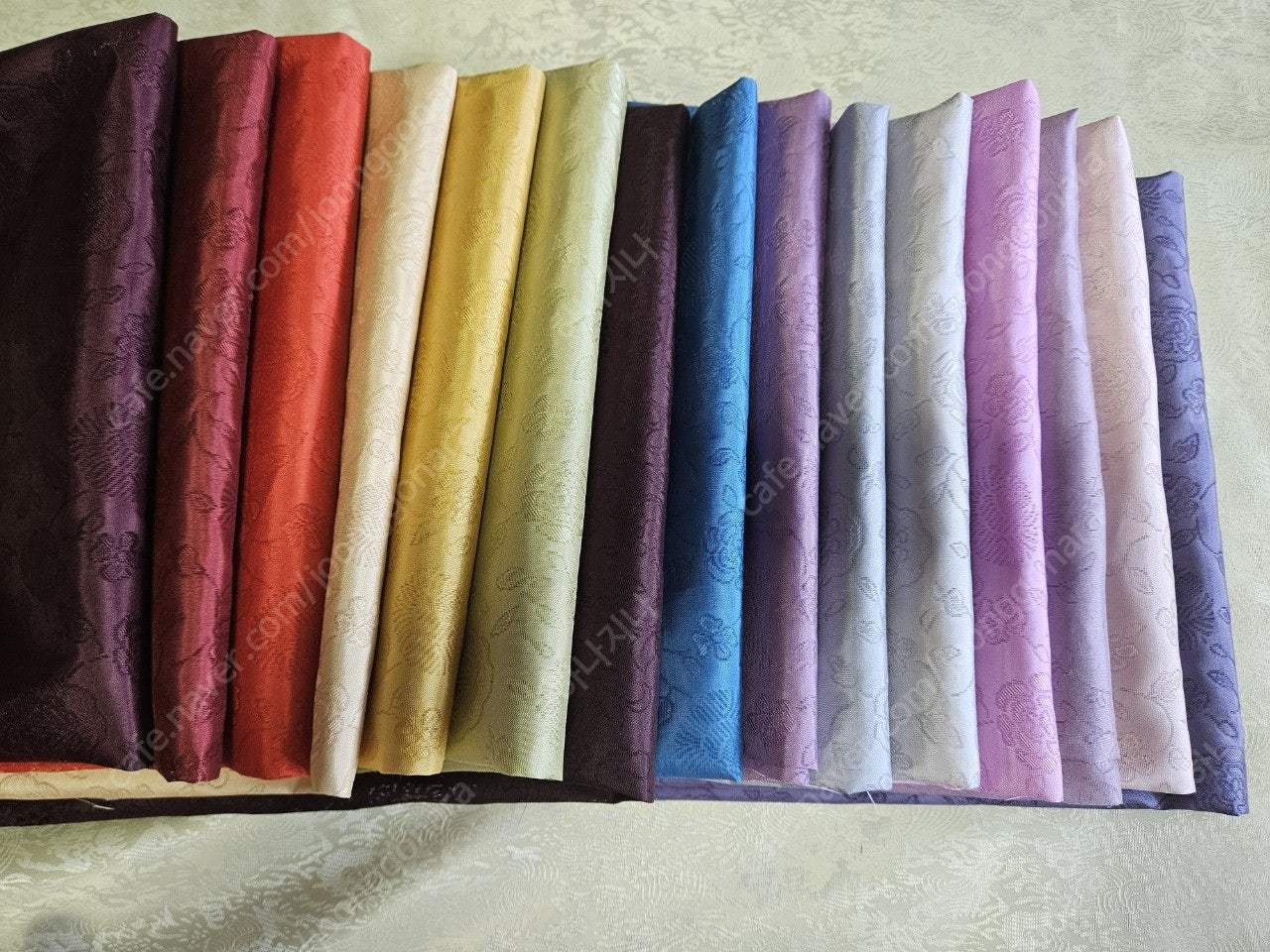 실크 갑사 한복 원단