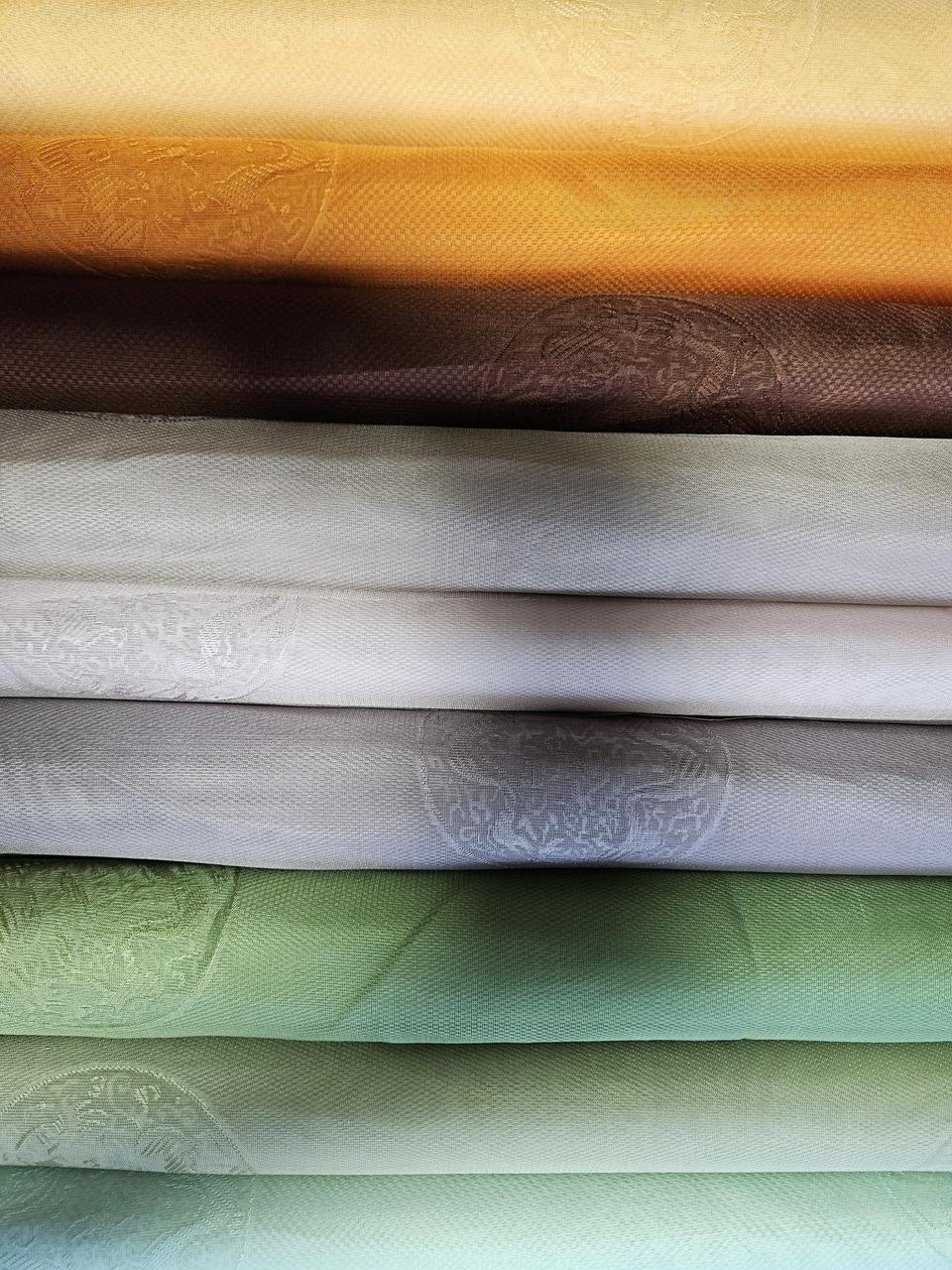 실크 용무늬 한복 원단