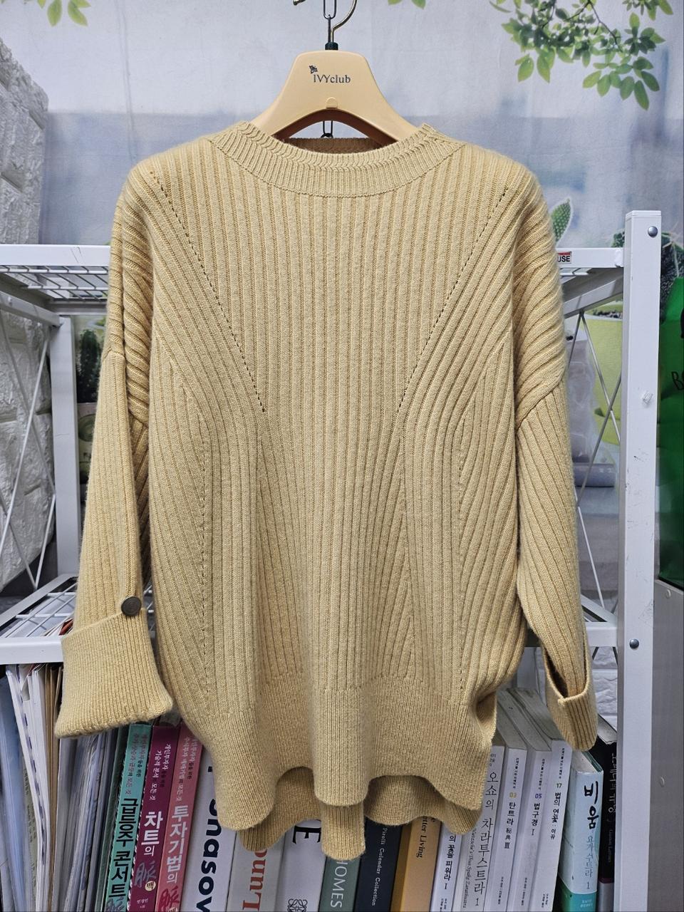 데코 21FW 가을겨울 여성니트 풀오버 골지니트탑 66~슬림77 WJ36