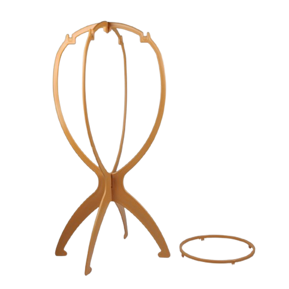 새 주황색 가발 걸이 거치대 보관 수납 스탠드 미용실 전시 미용 헤어