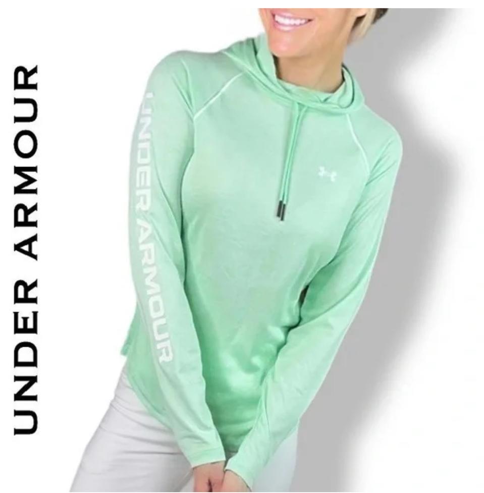 [언더아머] 여성 민트 후드 탑