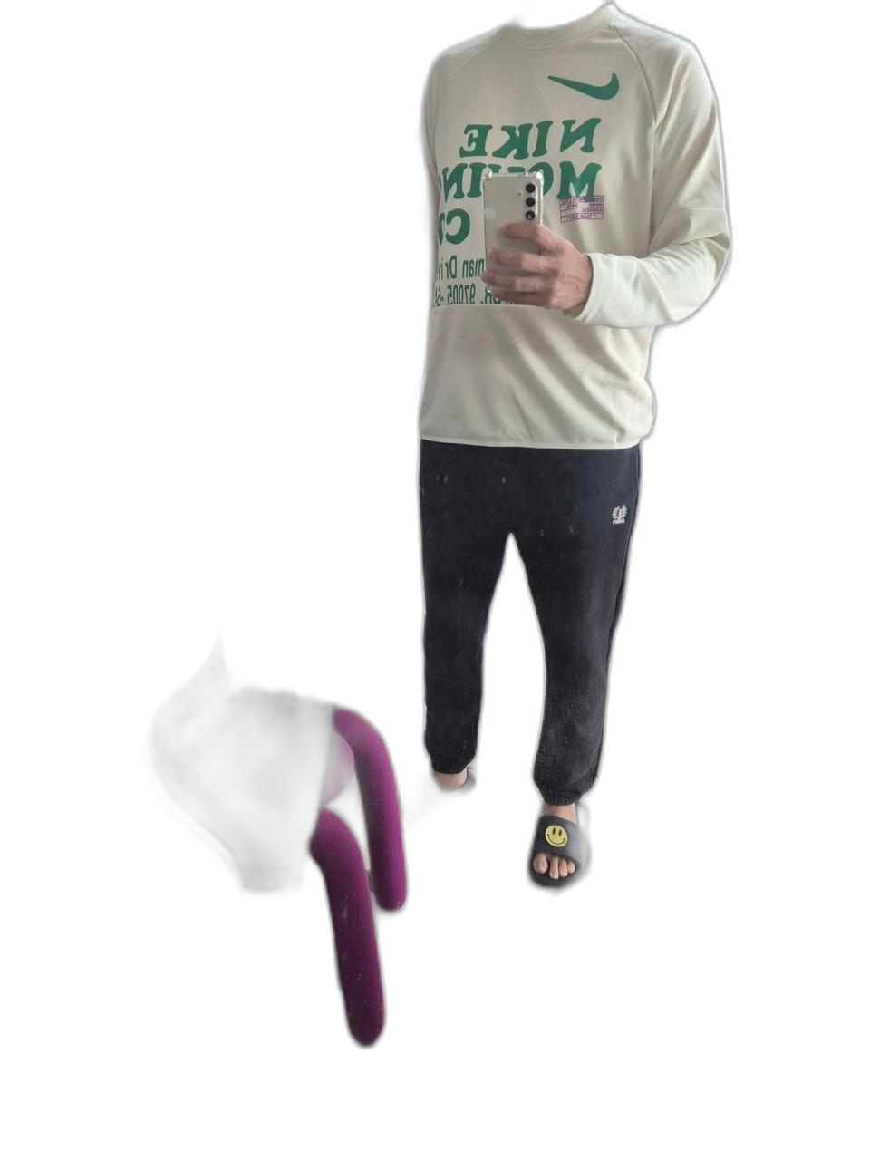 (nike)나이키 베이지 아이보리 맨투맨