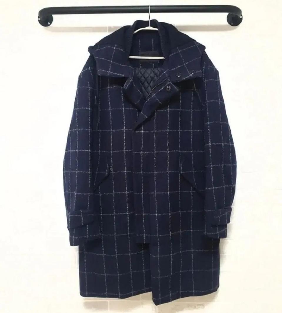 정품:)플랙체크코트♡