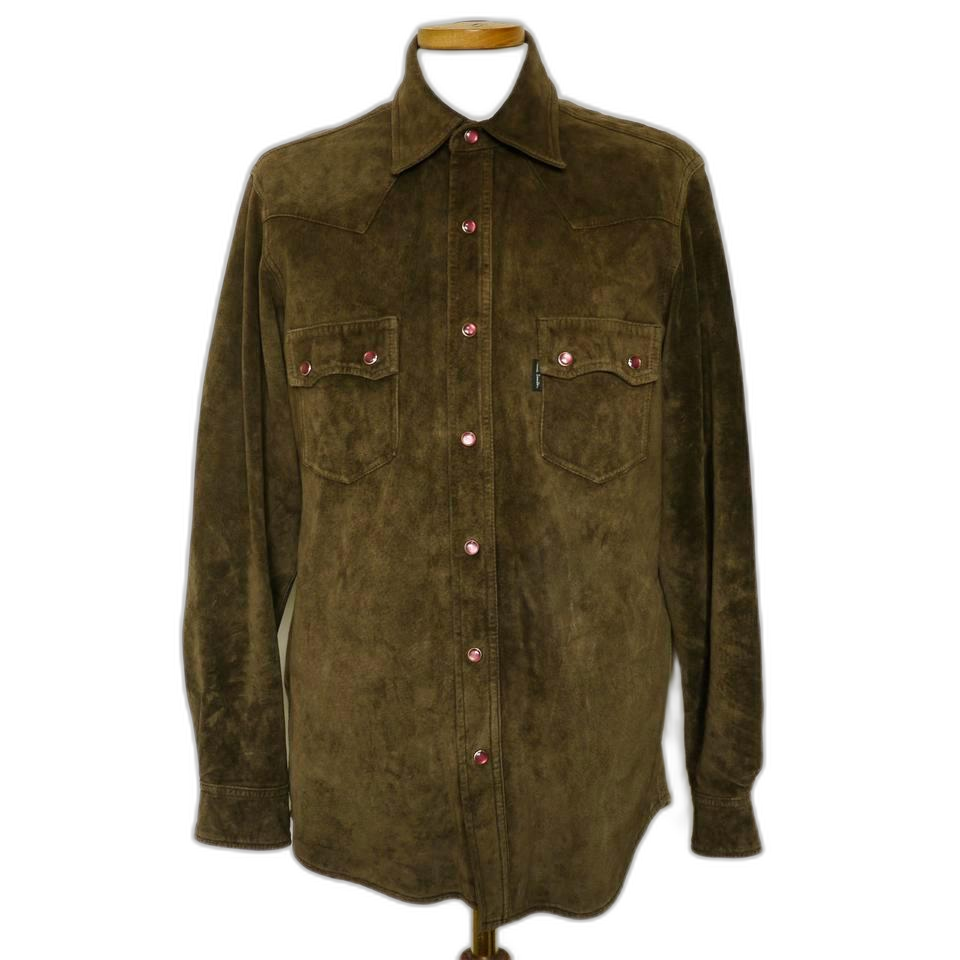 [95]Paul Smith RED EAR 폴스미스 스웨이드 남방셔츠 가죽
