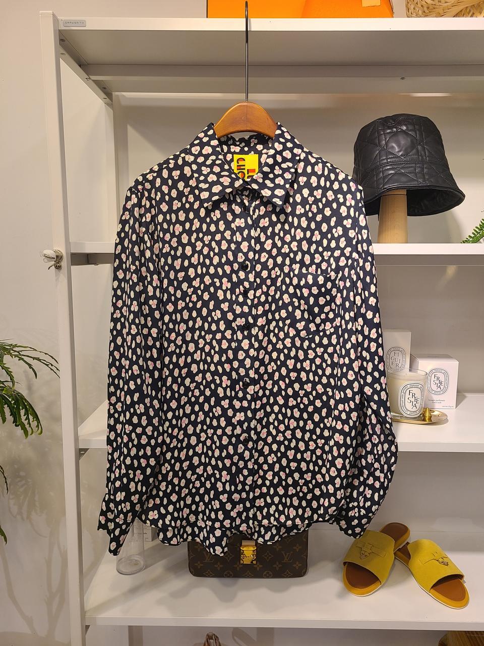 럭키슈에뜨 레오파드 블라우스