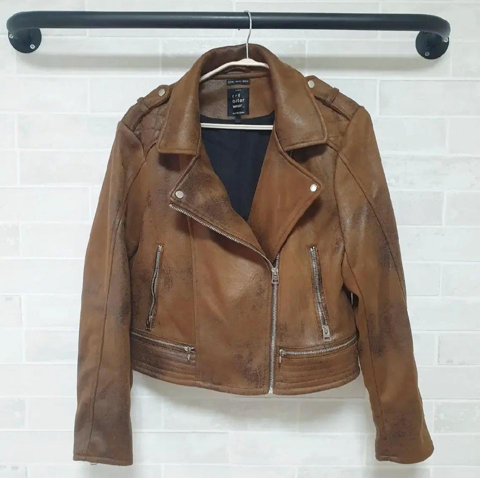 정품:)자라가죽라이더 자켓♡