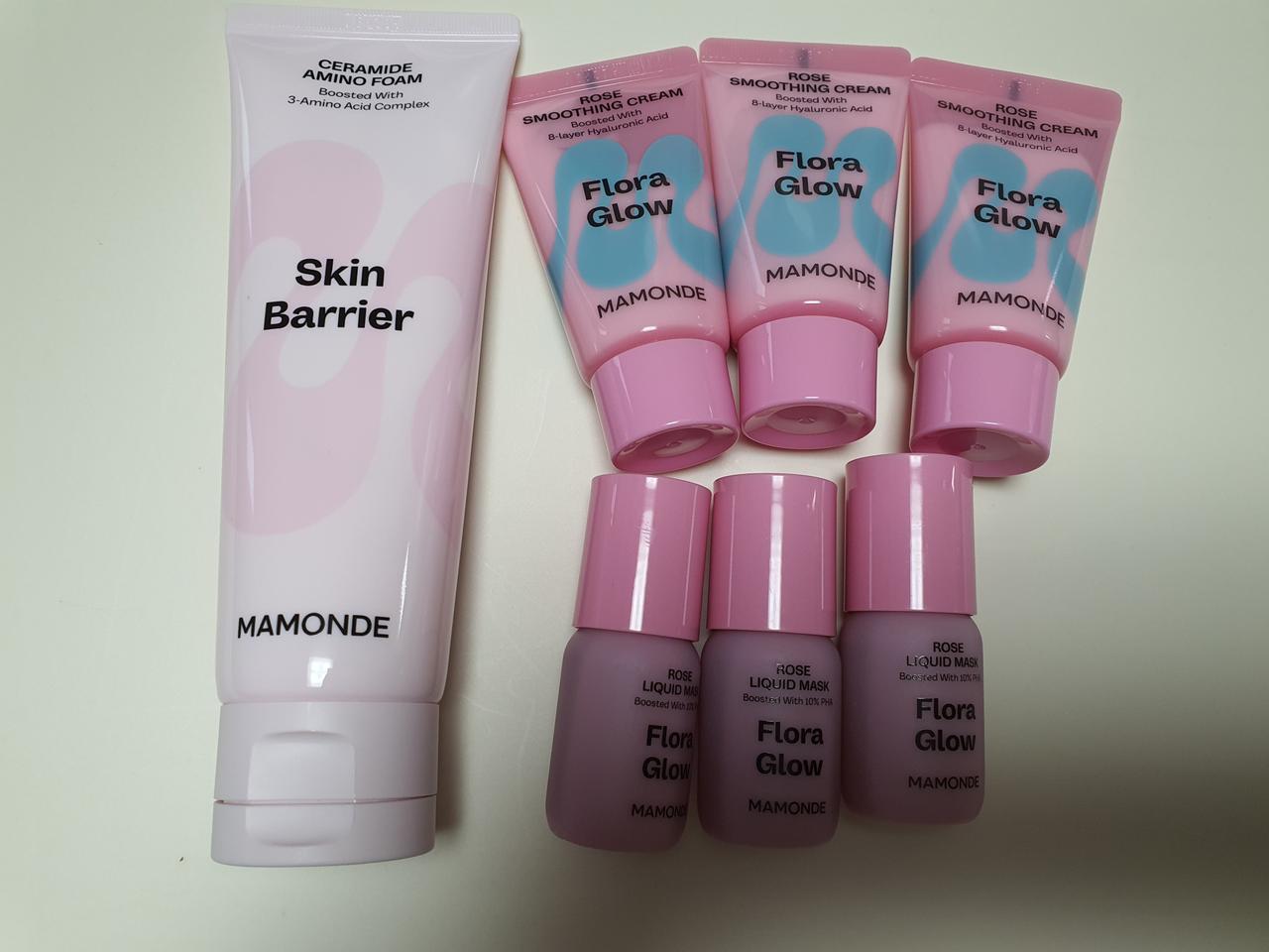 마몽드 세라마이드 아미노 폼클렌징 + 플로라글로우 크림+리퀴드 마스크
