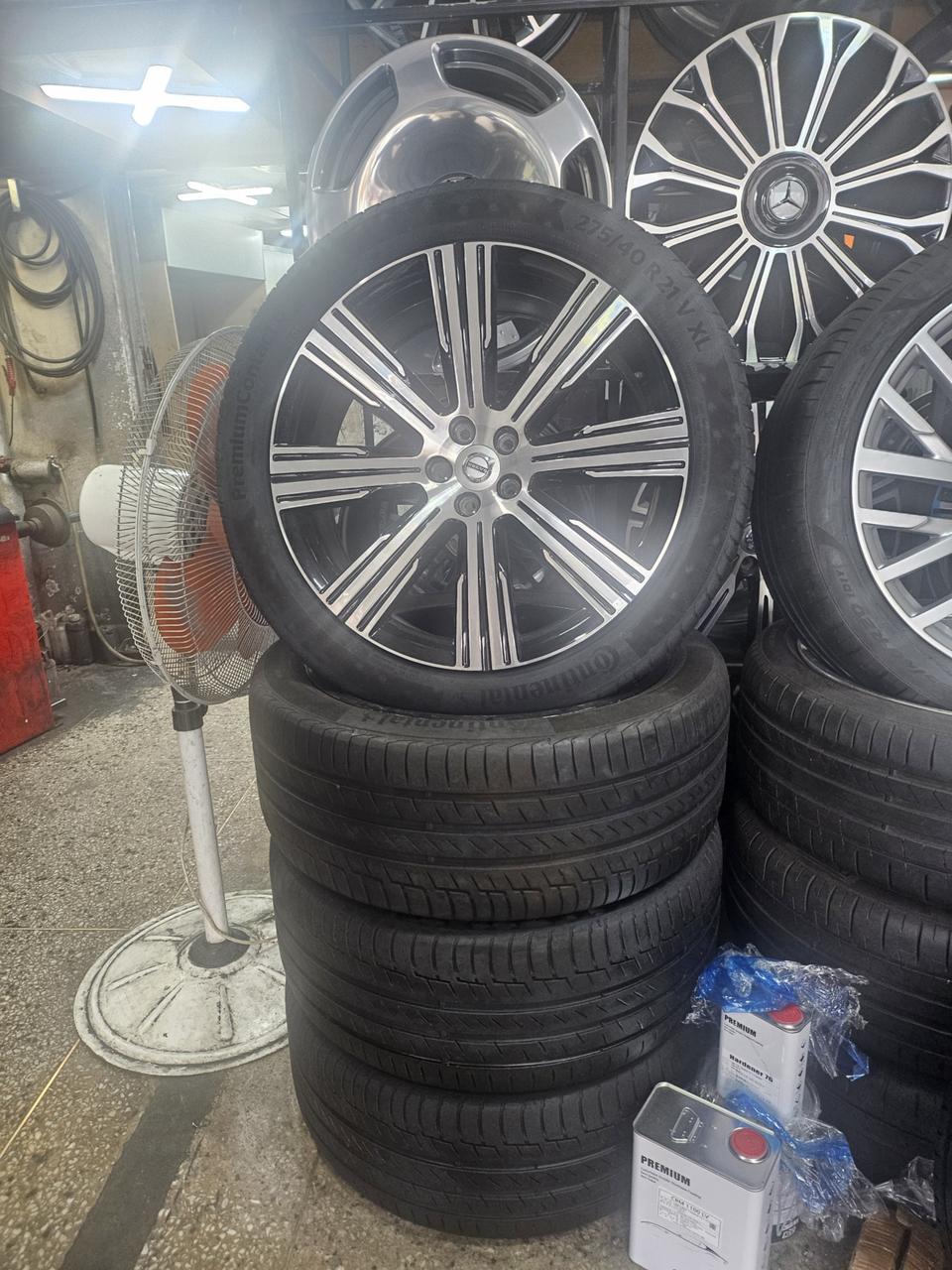 볼보21인치 정품휠타이어세트