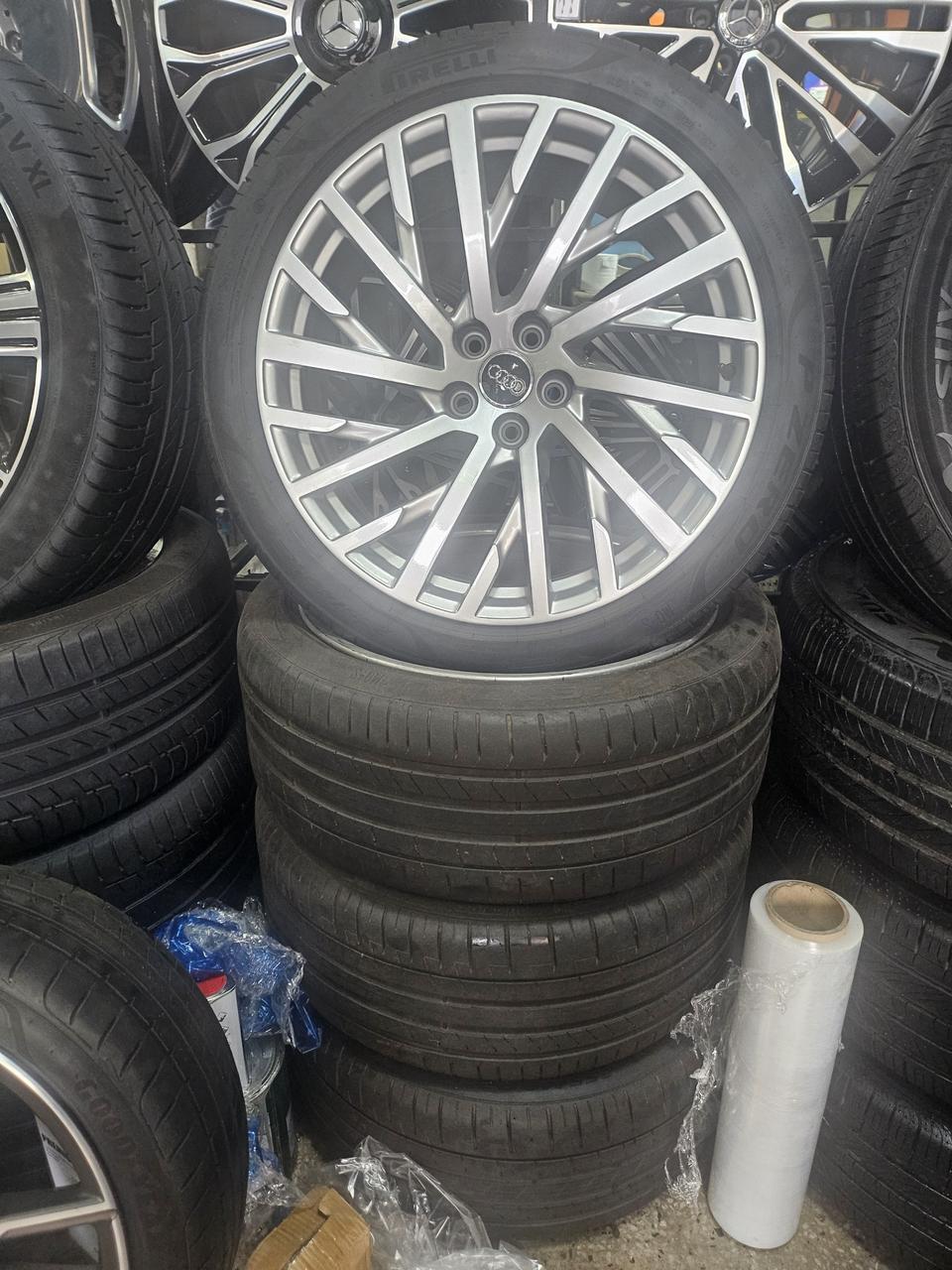 아우디20인치 정품휠타이어세트