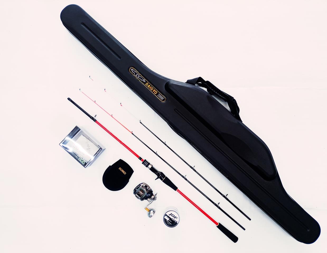 (128)문어,주꾸미대(초릿대2개)+11볼베이트릴+합사+하드낚시대가방
