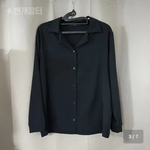 베이직 기본 블랙 여름 셔츠 블라우스 (교신 가능)