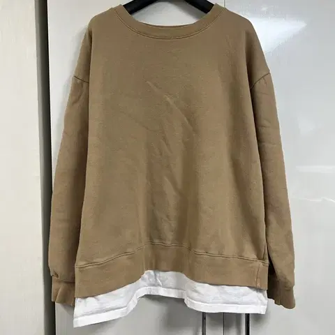 브라운 기모 레이어드 맨투맨 (교신 가능)