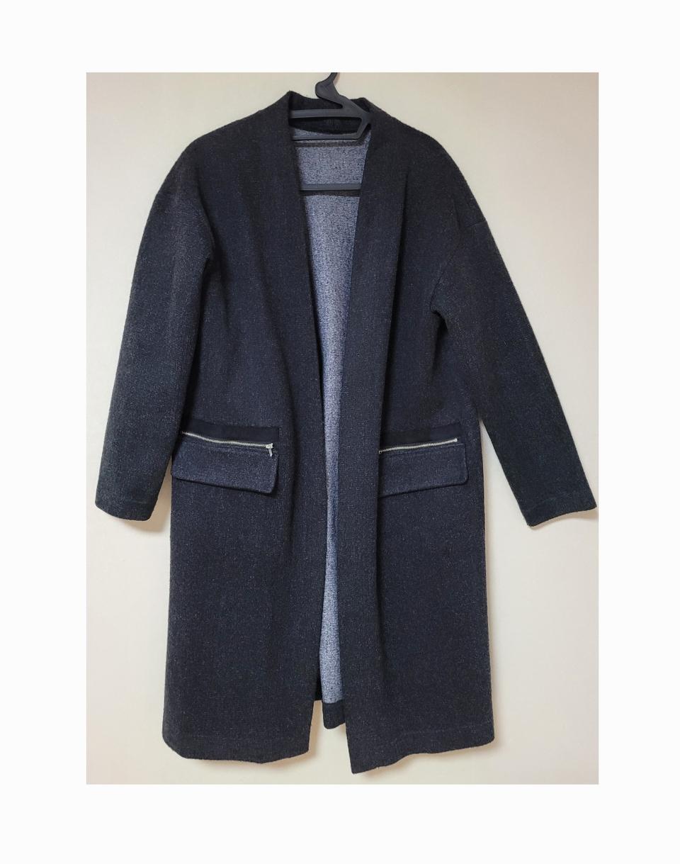 롱 코트 다크그레이