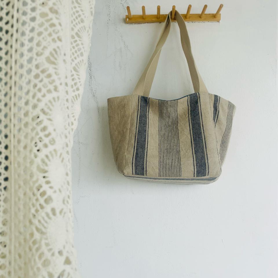 핸드메이드 햄프린넨 숄더백