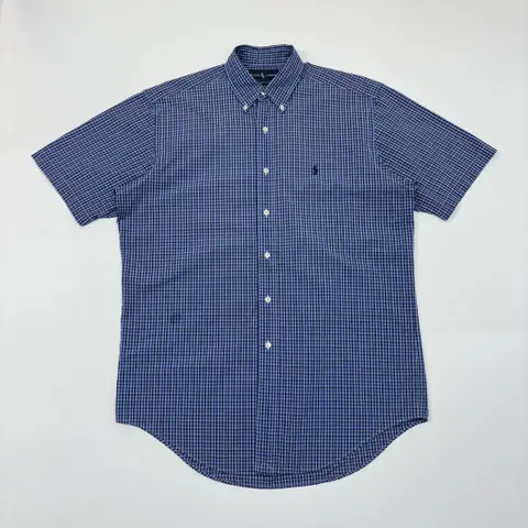 폴로 랄프로렌 반팔 체크셔츠 M [40826]