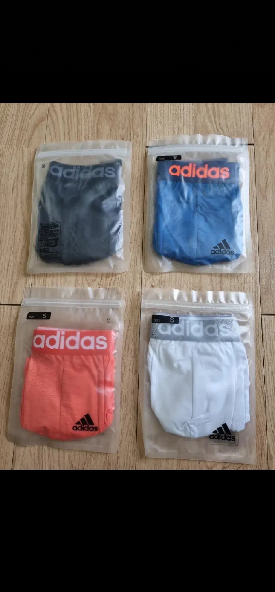 아디다스 드로즈 4장세트 스판 기능성 소재 95사이즈 정품 새상품