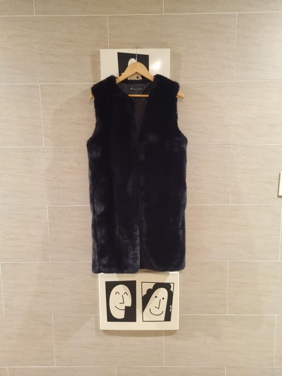 부들보들털~롱조끼