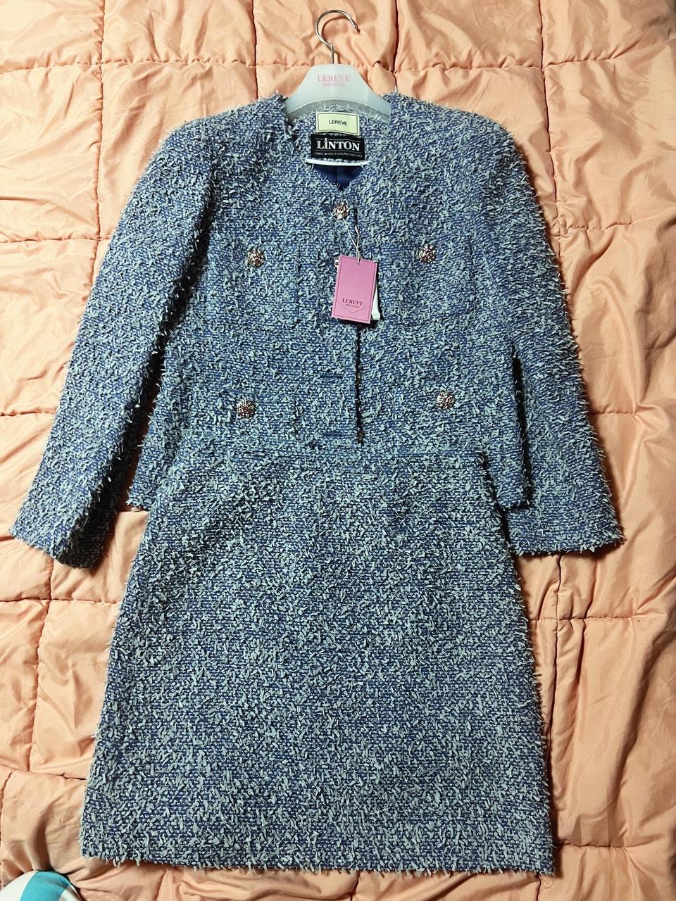 샤펭 르레브 블루트위드셋업(38) Larpege LINTON Tweed