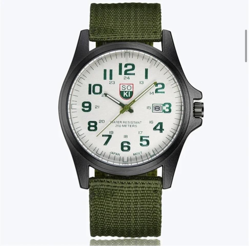 남성 스포츠 밀리터리 니토밴드 캘린더시계 4종
