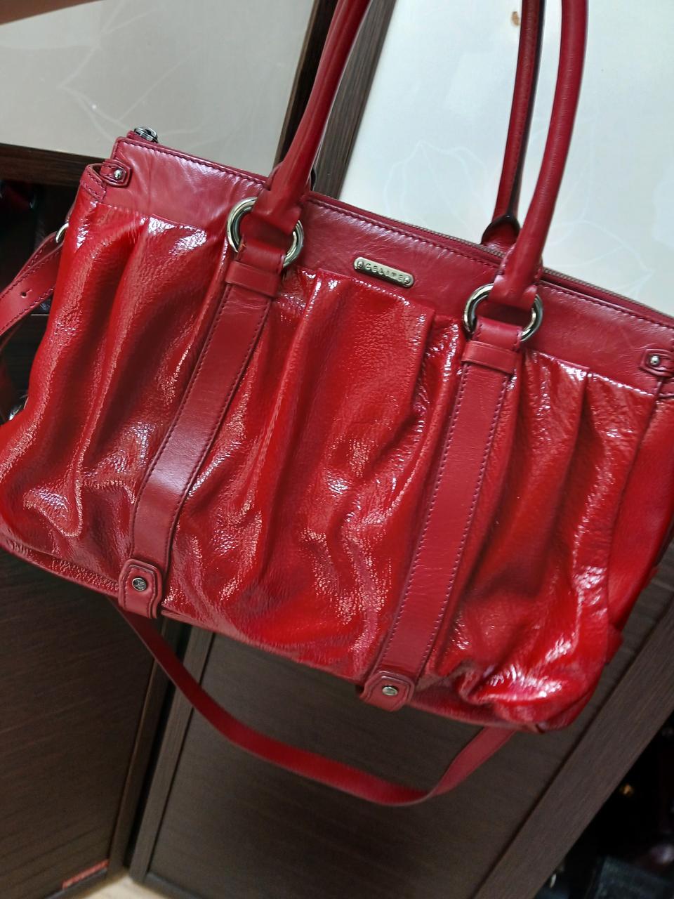 정품 셀린느 링클 페이던트 토트 숄더 크로스백