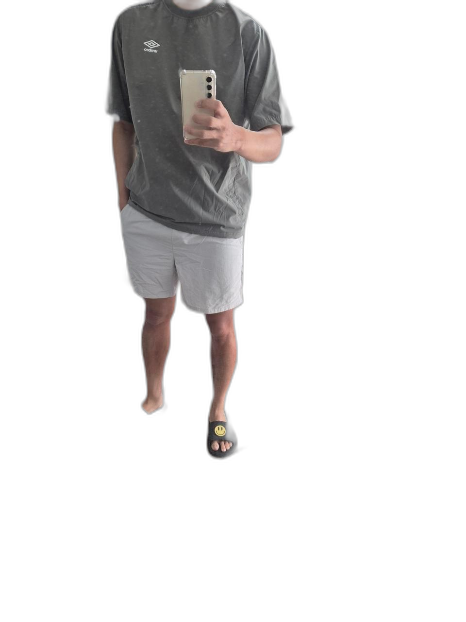 (umbro)엄브로 카키 우븐스트레치 반팔티