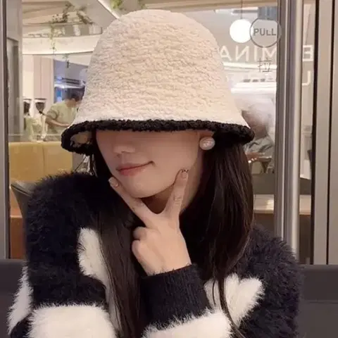 [새상품+무배] 첫사랑버킷햇 니트 양털 벙거지 모자 편한 예쁜 보온 패션