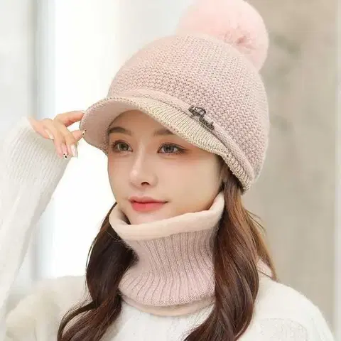[후기인증] 첫사랑방울모자 니트캡 챙모자 털모자 예쁜 편한 한파 방한