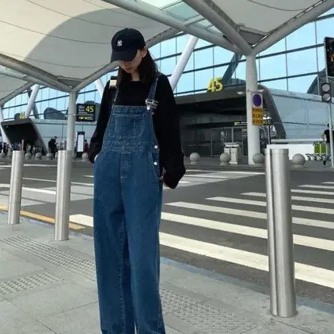 [새상품+무배] 첫사랑멜빵청바지 여성 편한 풀세트 맬빵 청 예쁜 패션 옷