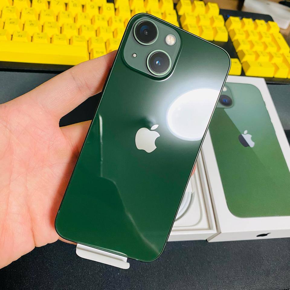 애케플 자급제 아이폰13미니 512기가 그린 풀박스