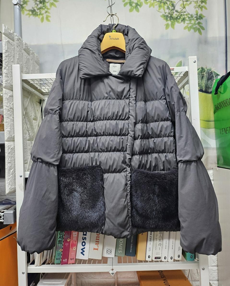 시스템 여성경량패딩 20FW 구스다운 밍크 퍼포켓 키큰66~77 AC24