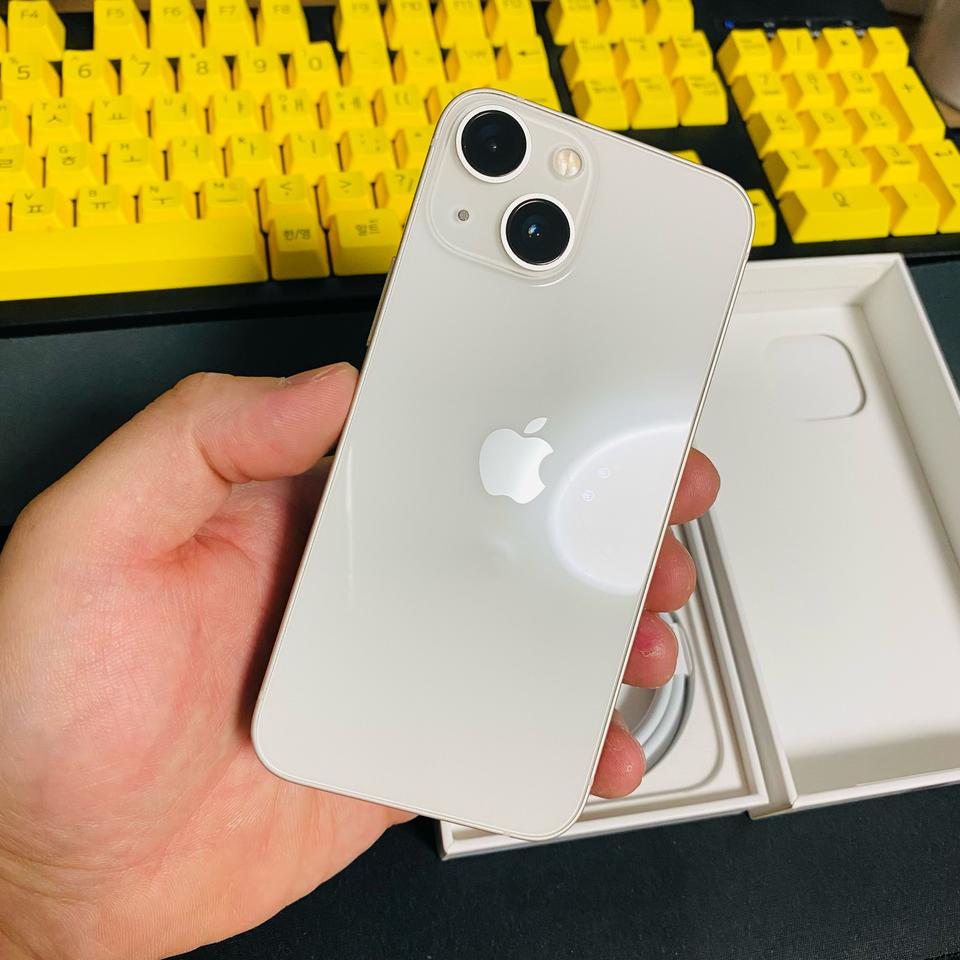 자급제 아이폰13미니 스타라이트 128기가 풀박스