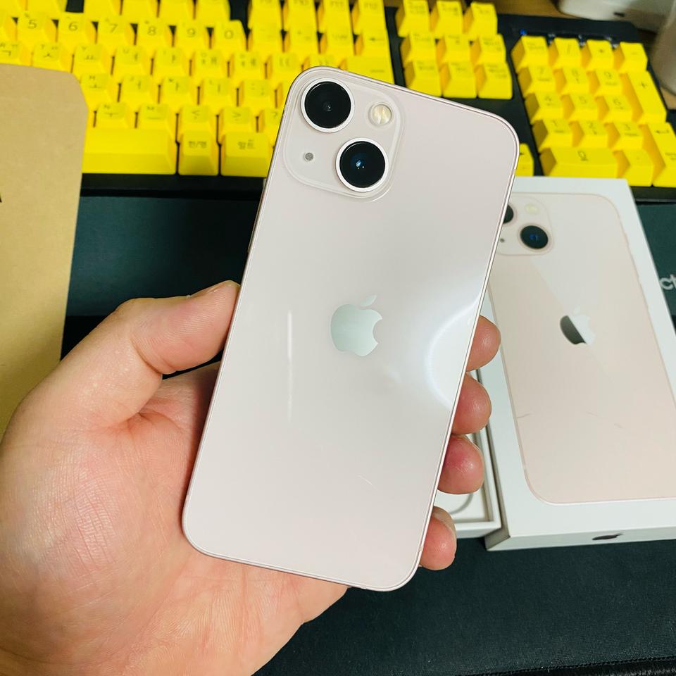 자급제 아이폰13미니 핑크 256기가 풀박스