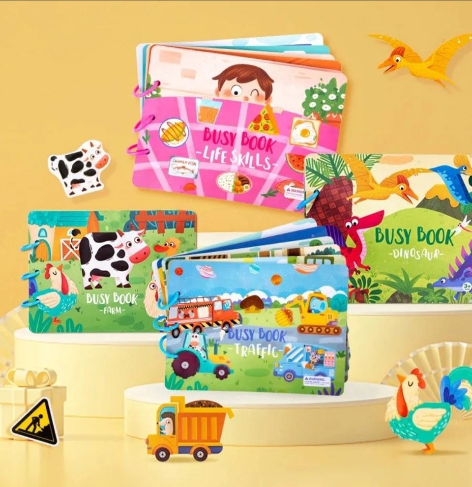 비지북 소근육발달 몬테소리 퍼즐 교육완구 스티커북 (새상품)