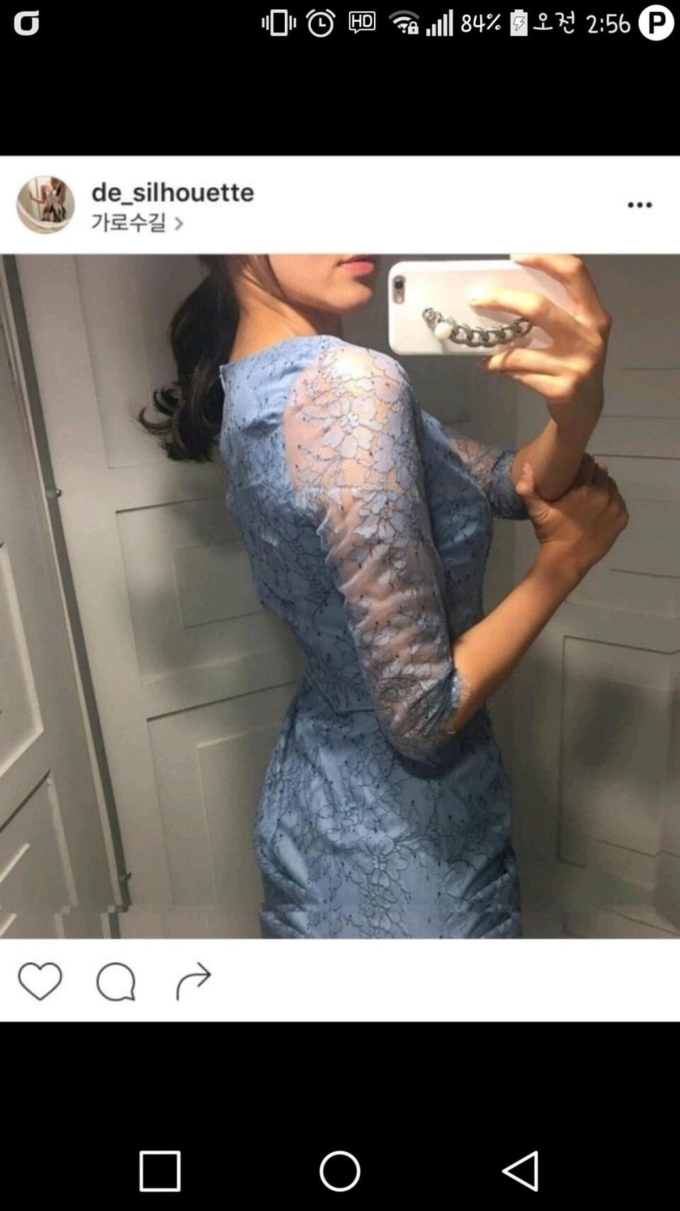 <새옷> 고급 레이스 원피스 하객원피스 시에 더실루엣