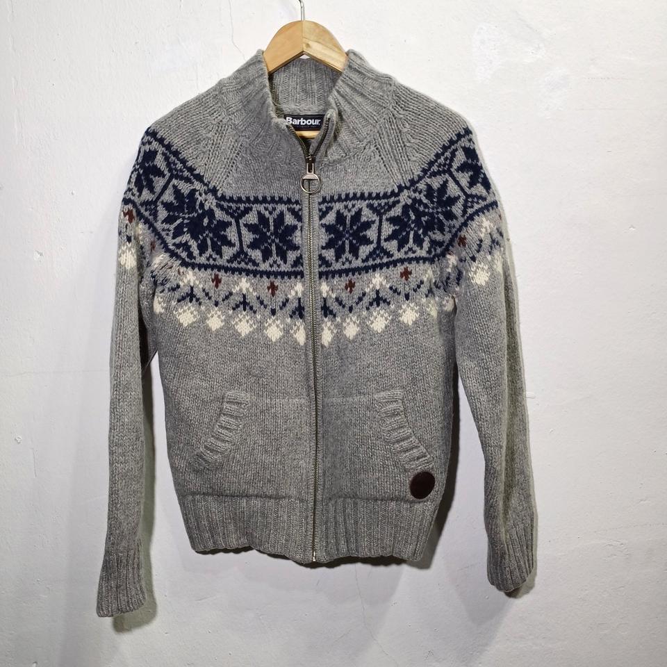 (매장판)바버barbour 니트 집업 자켓 S