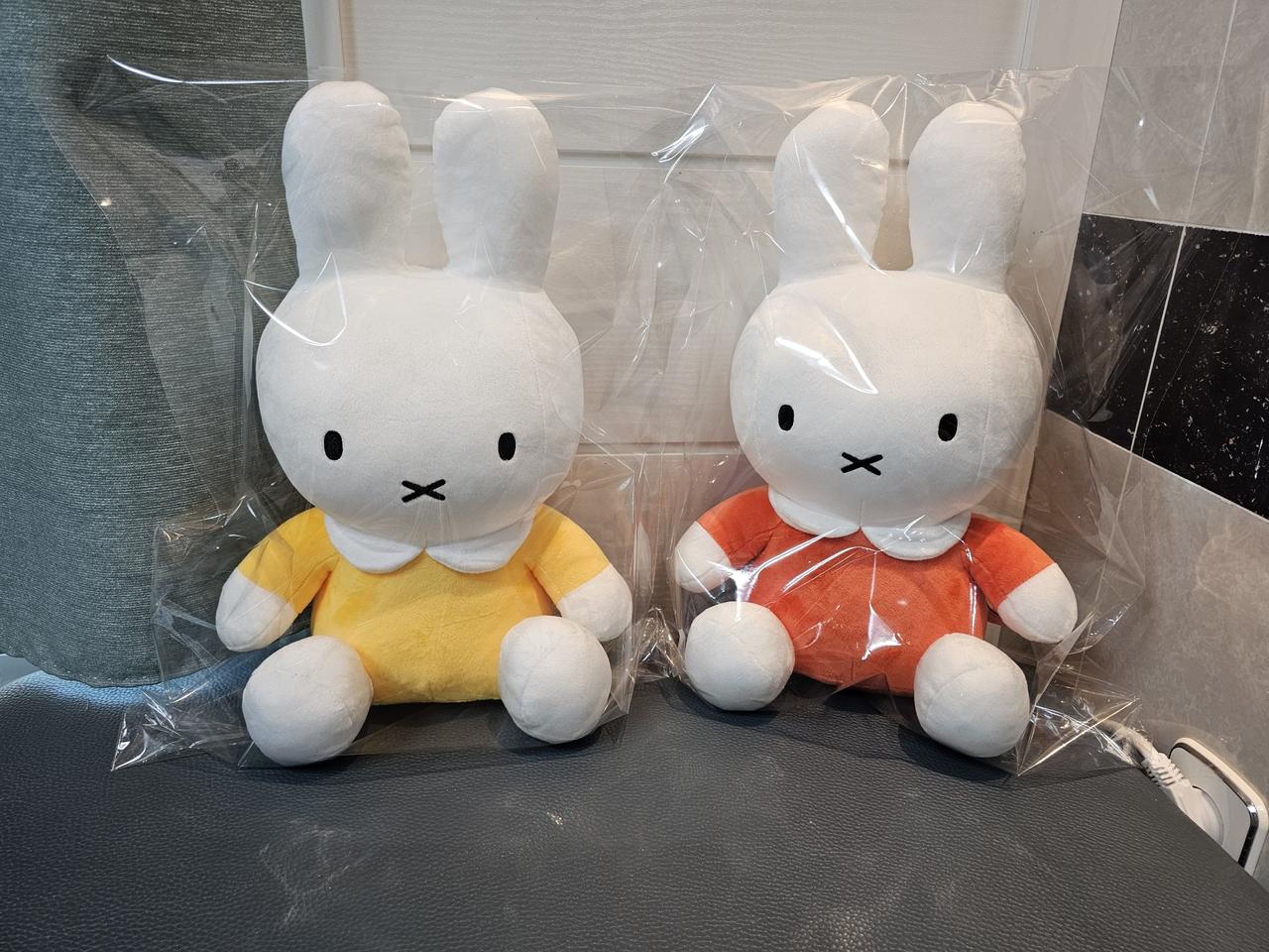 미피  40cm 대형 인형 오렌지 옐로우  새거 팔아요