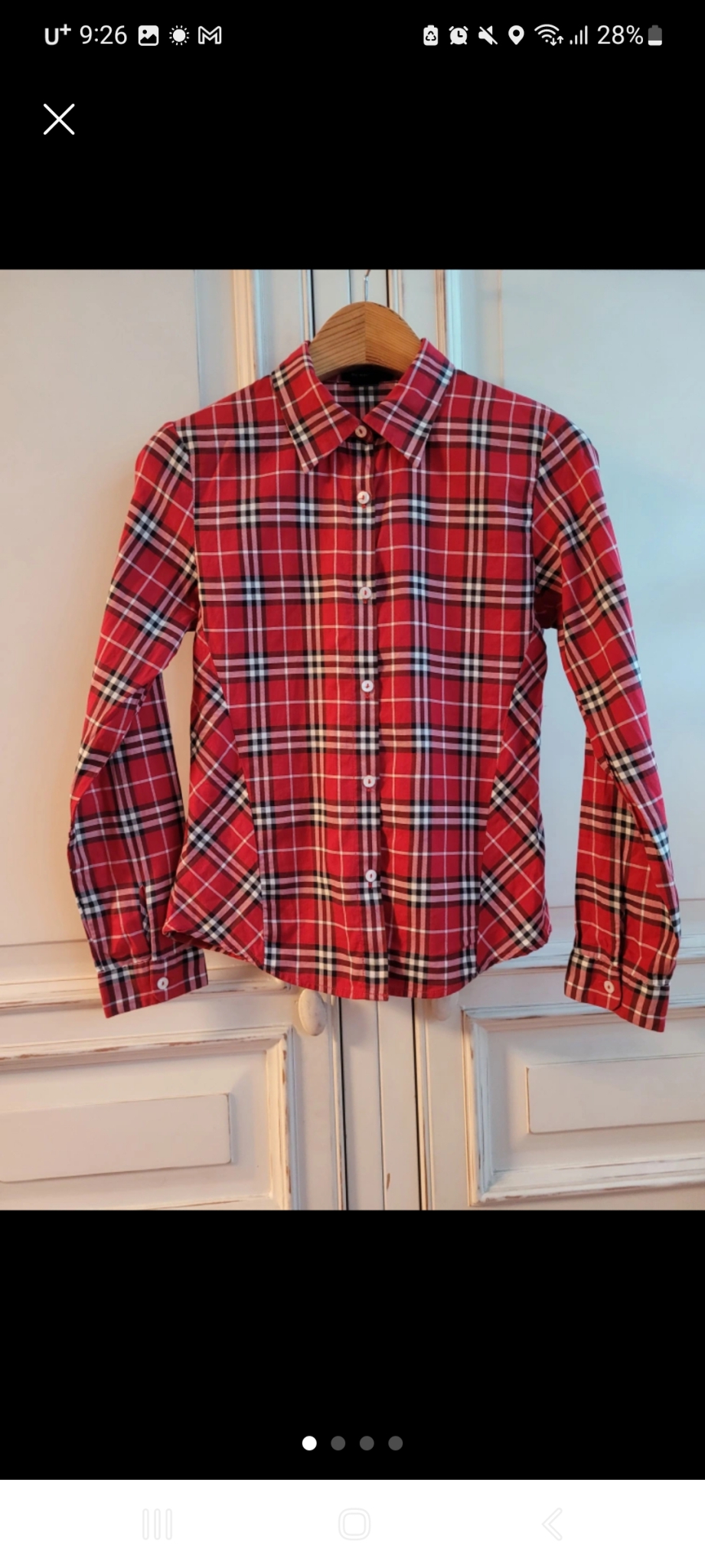 버버리 셔츠  12세 거의새거 무료배송