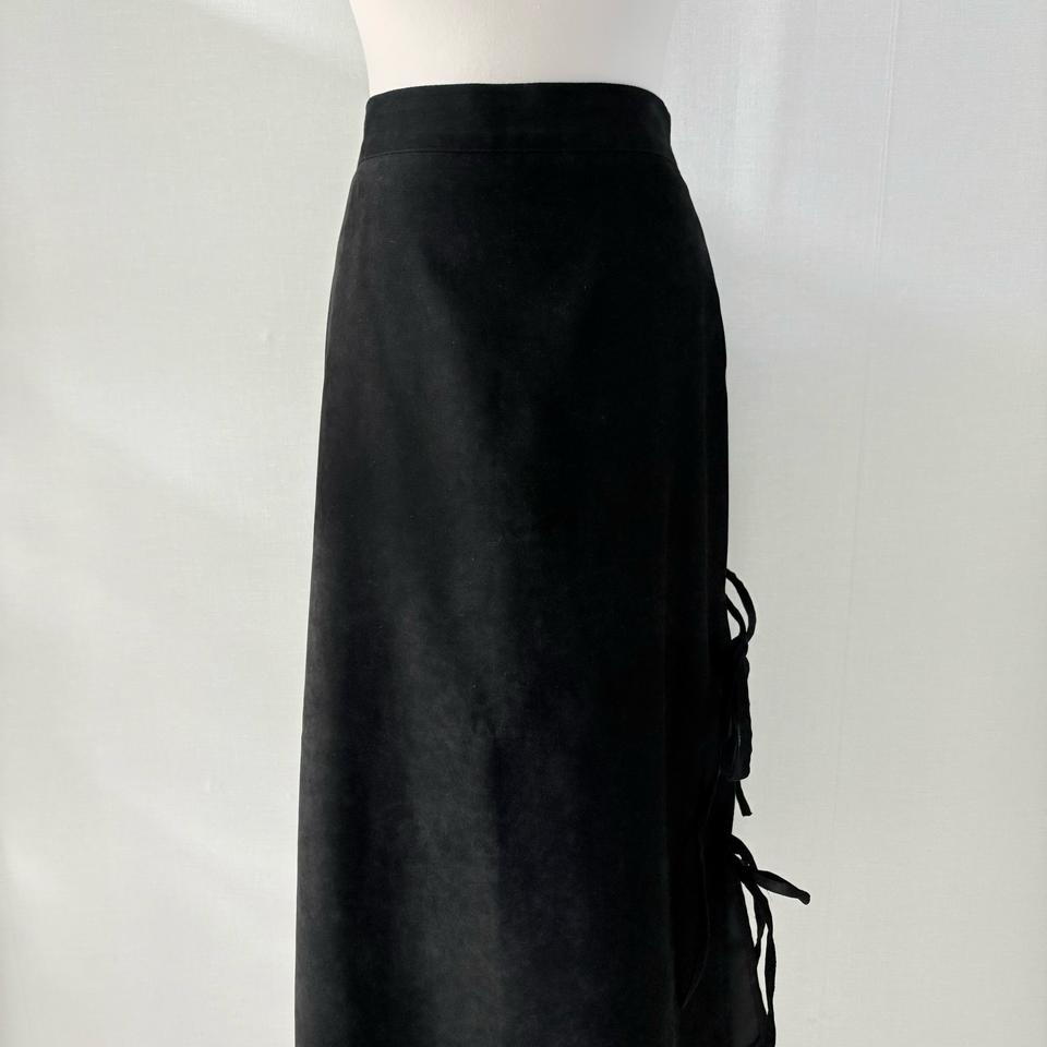 블랙 리본 롱스커트