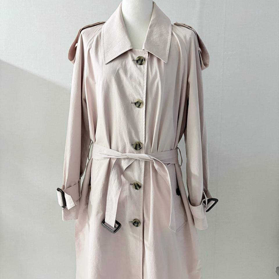 핑크 트렌치 코트