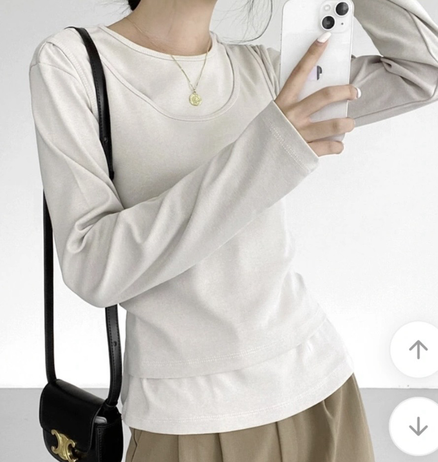 레이어드 티셔츠 긴팔