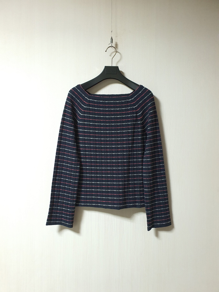 한섬 sjsj 에스제이 스퀘어넥 니트 프리 사이즈 23ss