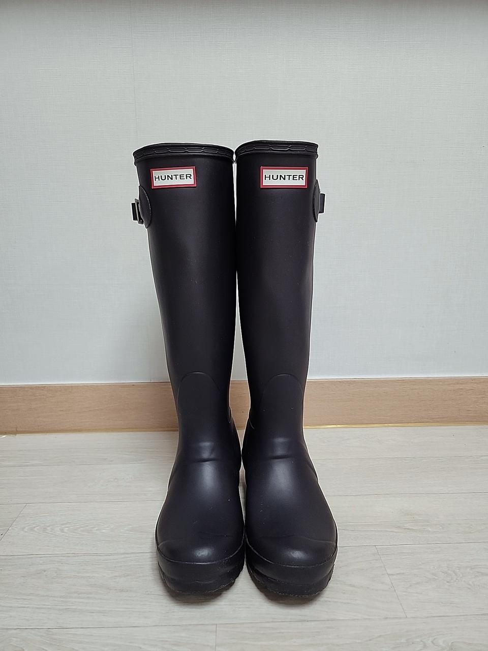 헌터 오리지널 레인부츠 무광 네이비 235mm