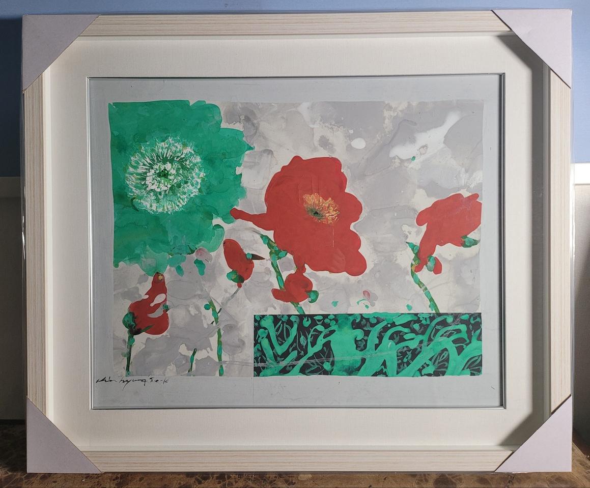 연사김형석 추상화 그림액자