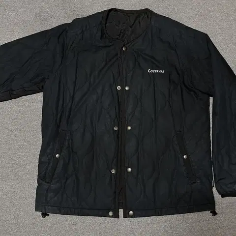 커버낫 퀼팅 누빔 리버시블 점퍼