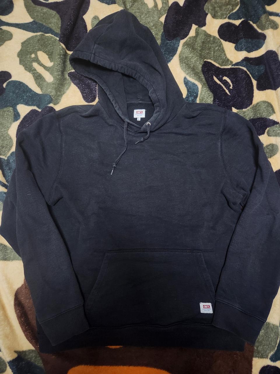 오베이 패치로고 후드티 판매합니다